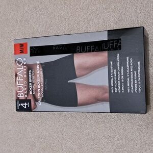 Buffalo David Bitton Boxer Briefs 4 Pack Men's Size Medium Black Modal Stretch